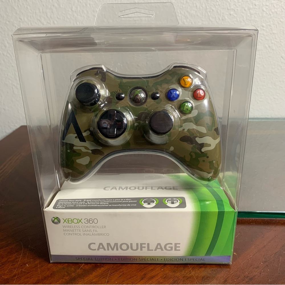 BNIB Special Edition Xbox 360 Camouflage Wireless Controller